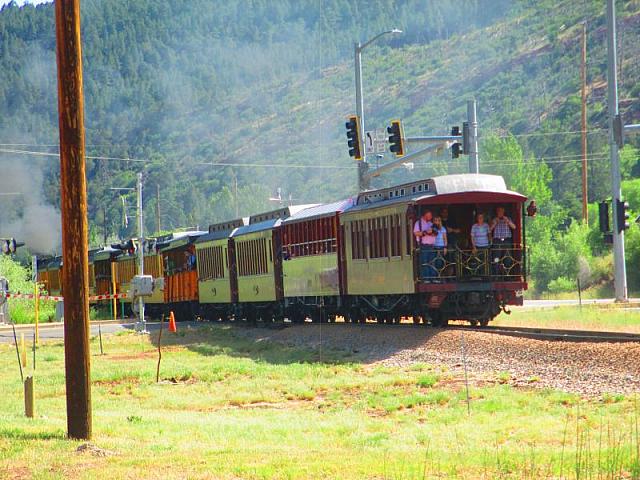 4 first class cars on the rear