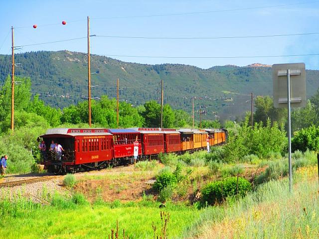 Expansive view of the train